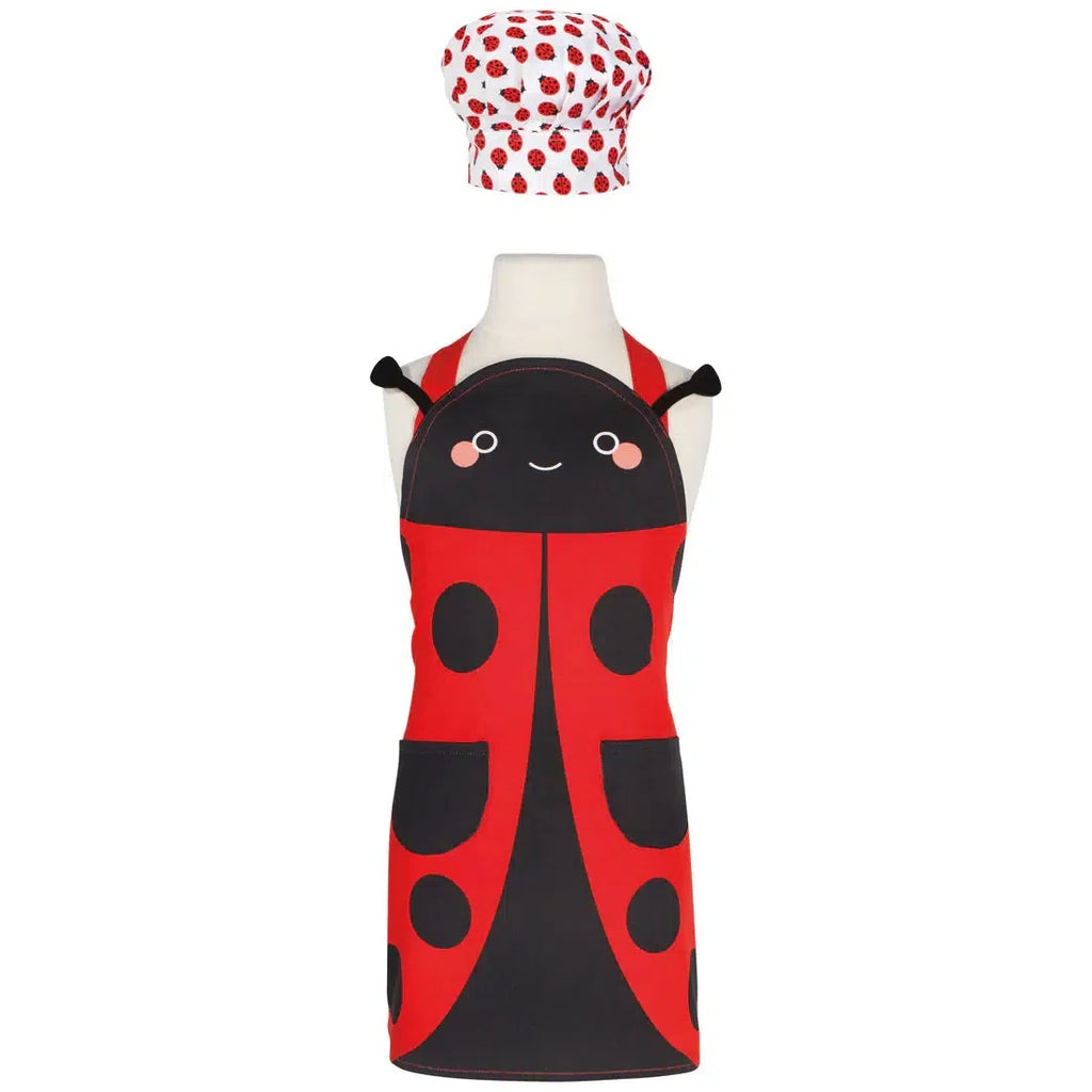 Danica Jubilee - Kid's Apron and Hat Set - Ladybug-Danica-treehaus