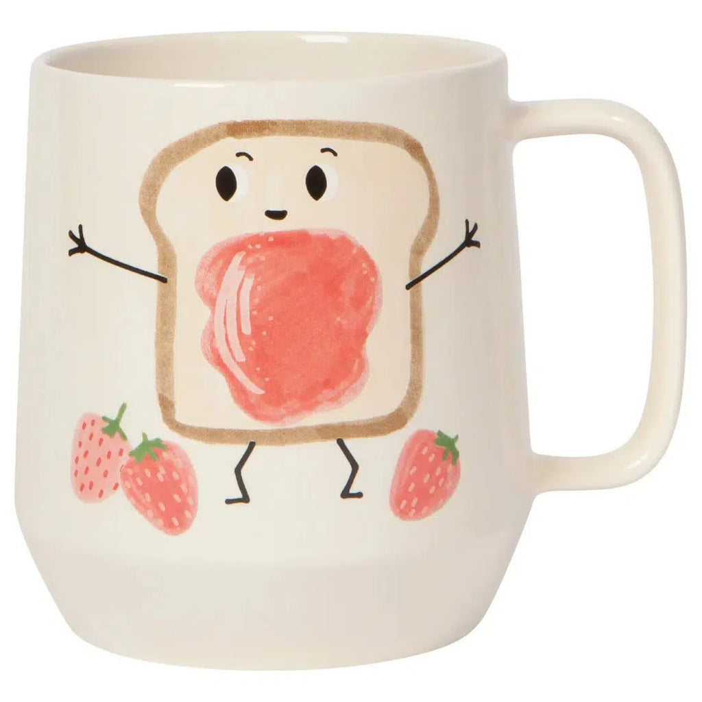 Danica Jubilee - Mega Mug - Funny Food - Egg & Toast-Danica-treehaus