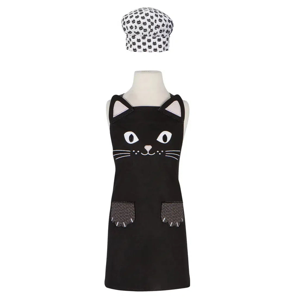 Danica - Kid's Apron and Hat Set - Black Cat-Danica-treehaus