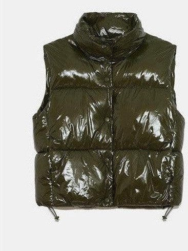 Deluc - Marmi Puffer Gilet - Army-Deluc-treehaus