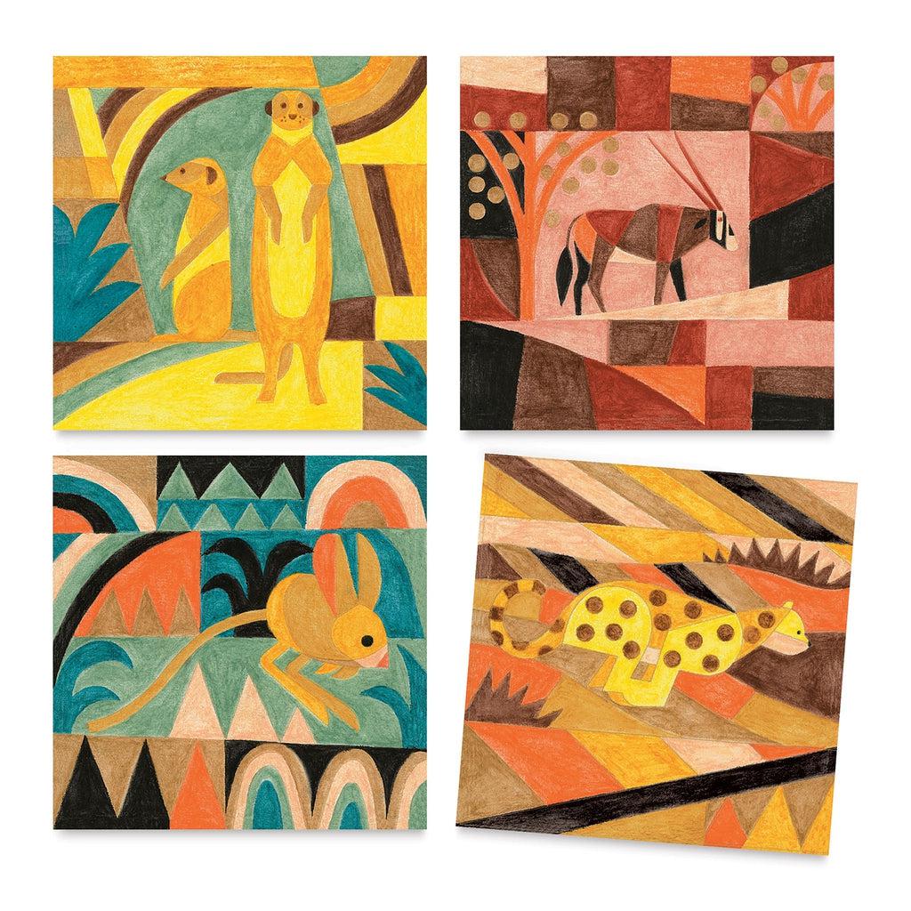 Djeco - Inspired by Klee - Desert Watercolor & Crayon Kit-Djeco-treehaus