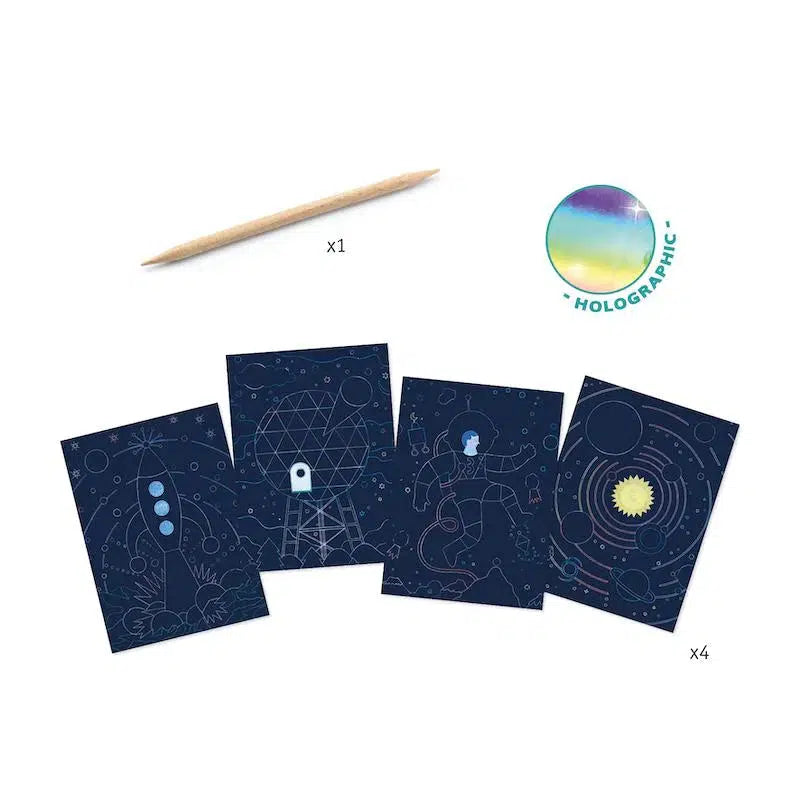 Djeco - Scratch Cards - Cosmic Mission-Djeco-treehaus