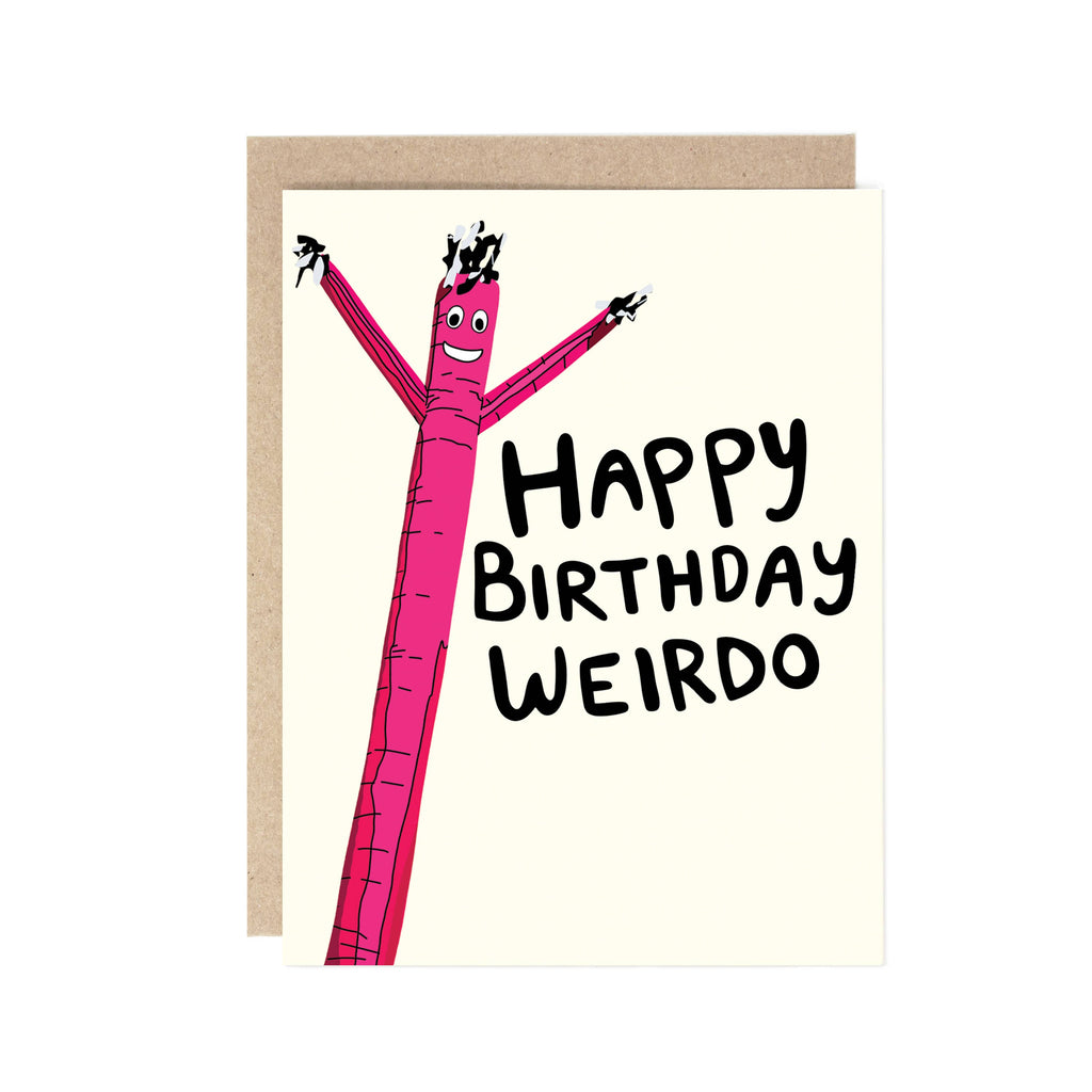 Drawn Goods - Air Dancer, Happy Birthday Weirdo Card-Drawn Goods-treehaus