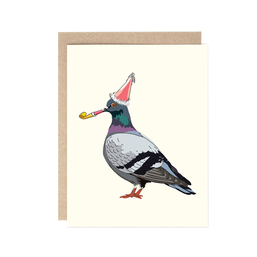 Drawn Goods - Birthday Party Pigeon Card-Drawn Goods-treehaus