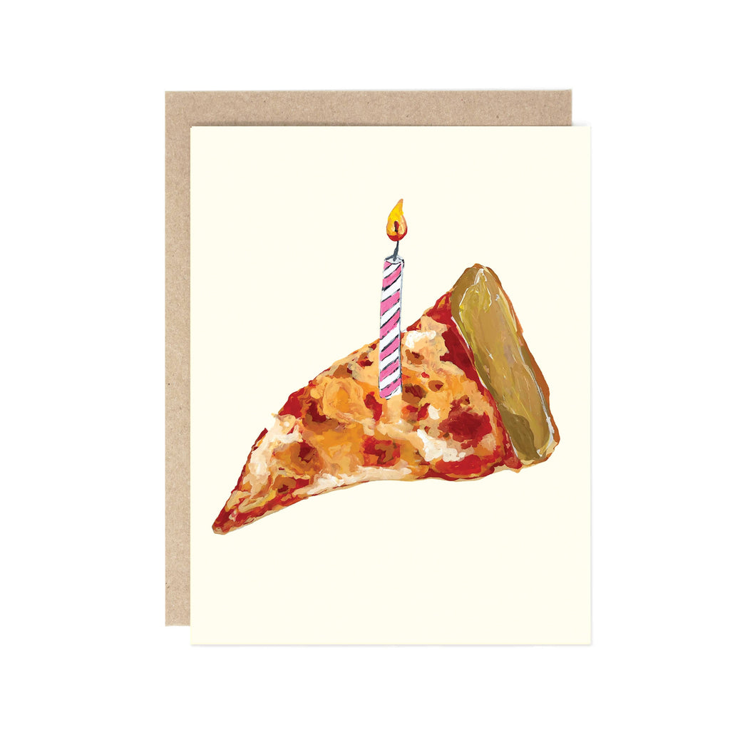 Drawn Goods - Birthday Pizza Slice Card-Drawn Goods-treehaus