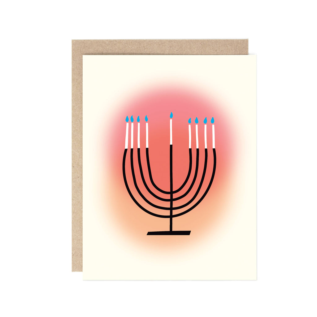 Drawn Goods - Warm light Menorah Card-Drawn Goods-treehaus