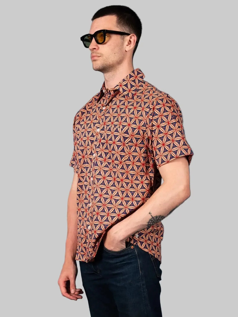 Dushyant - Folk Shirt - Block Print Baseball-Dushyant-treehaus