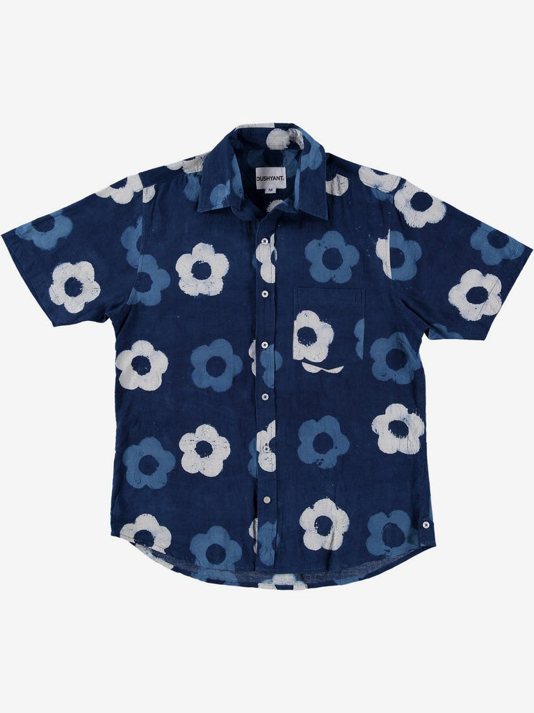 Dushyant - Folk Shirt - Indigo Rose-Dushyant-treehaus