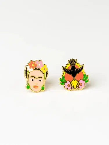 Yellow Owl - Earrings - Frida-Yellow Owl-treehaus