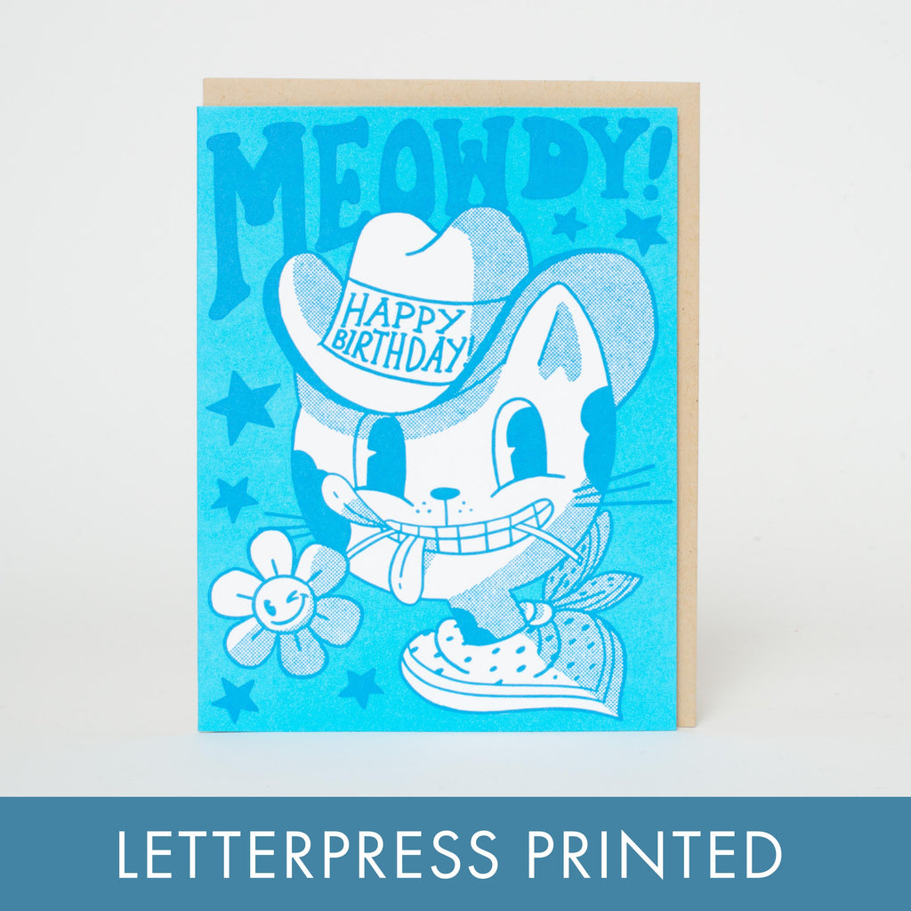 Egg Press Mfg. - Birthday Meowdy Cat-Egg Press Manufacturing-treehaus