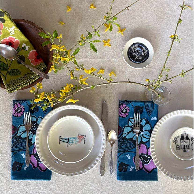 Elizabeth Grubaugh - Fullbloom Napkin - Set of Four-Elizabeth Grubaugh-treehaus