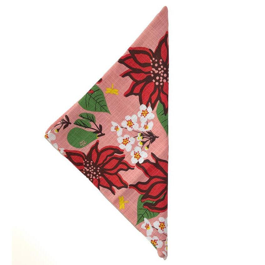 Elizabeth Grubaugh - Poinsettia Napkin Set of Four-Elizabeth Grubaugh-treehaus