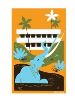 Ellen Surrey - La Brea Tar Pits Print-Ellen Surrey-treehaus