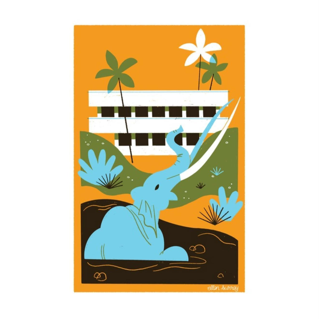 Ellen Surrey - La Brea Tar Pits Print-Ellen Surrey-treehaus
