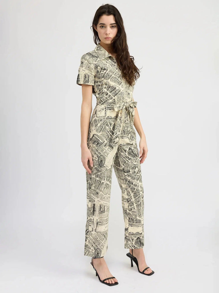 En Saison - Adira Jumpsuit - Paris Print-En Saison-treehaus