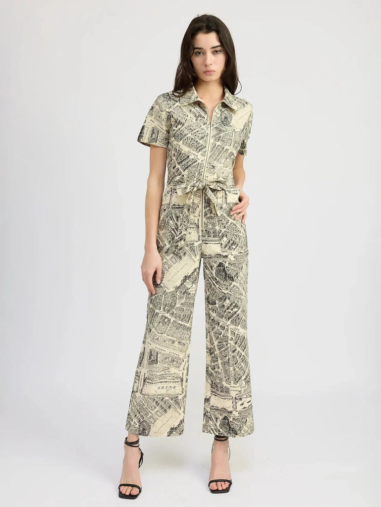 En Saison - Adira Jumpsuit - Paris Print-En Saison-treehaus