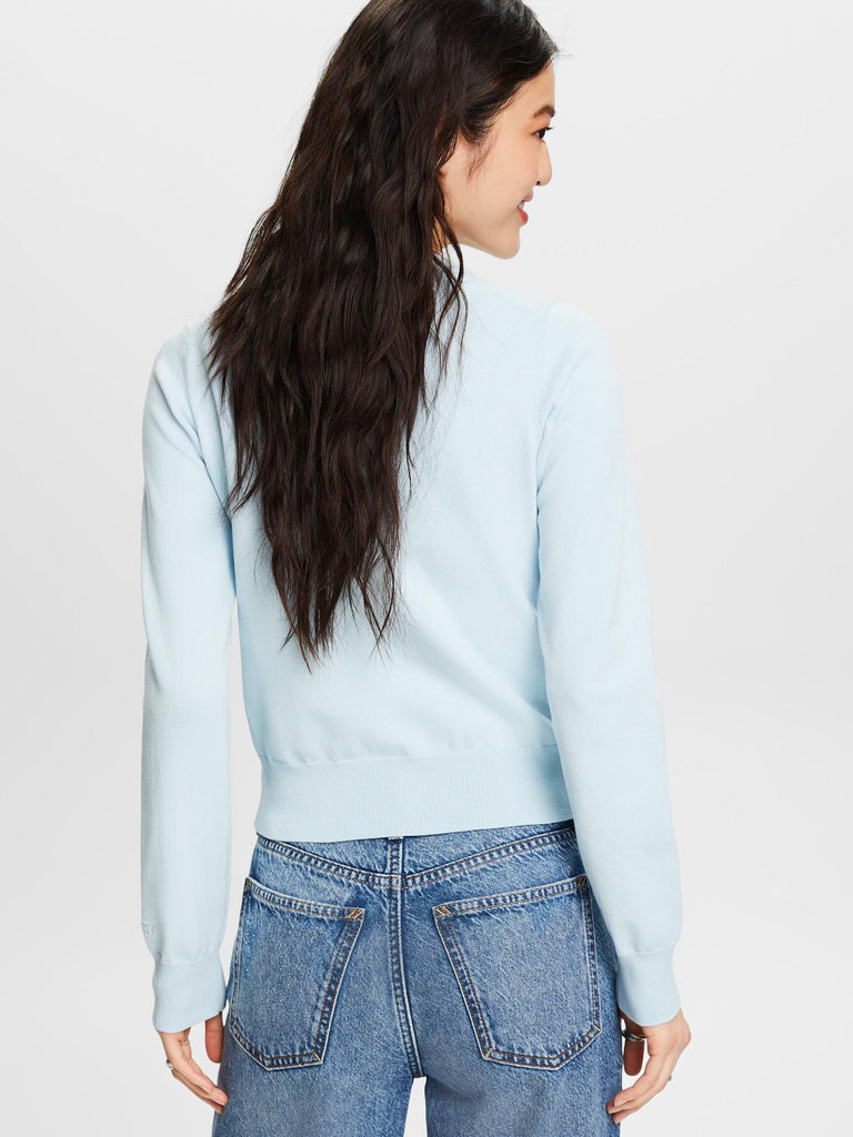 Esprit - Crew Neck Sweater - Pastel Blue-Esprit-treehaus