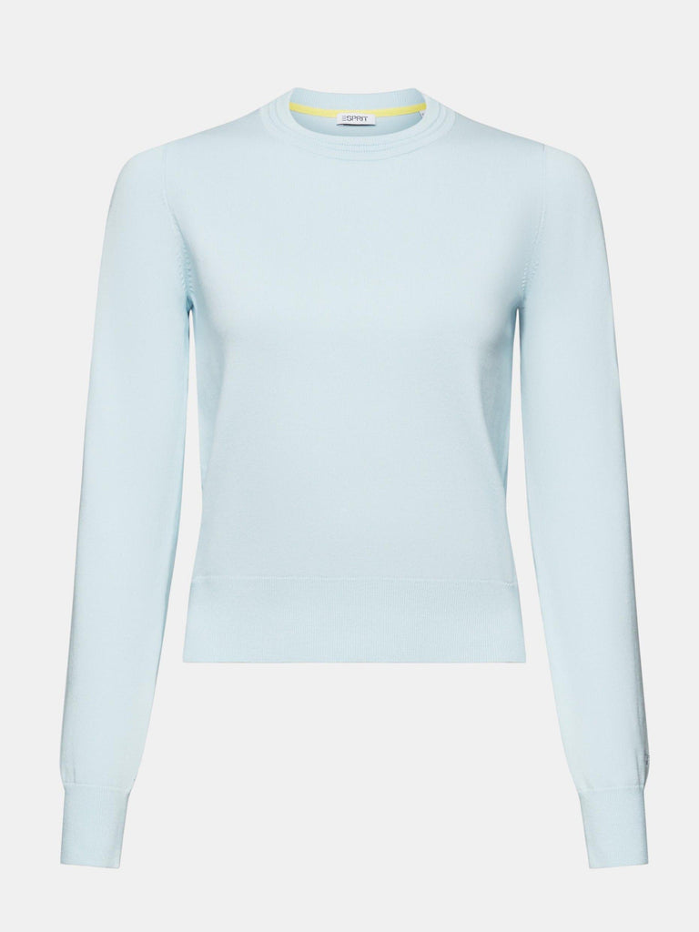 Esprit - Crew Neck Sweater - Pastel Blue-Esprit-treehaus