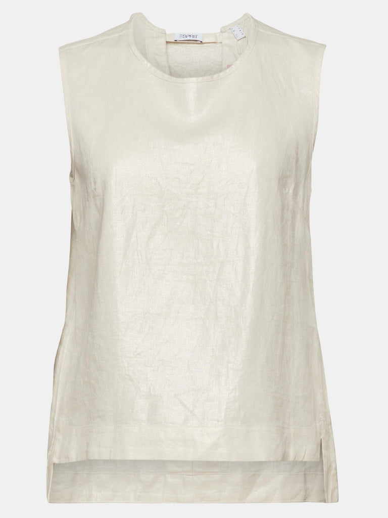 Esprit - Open Back Blouse - Cream-Esprit-treehaus