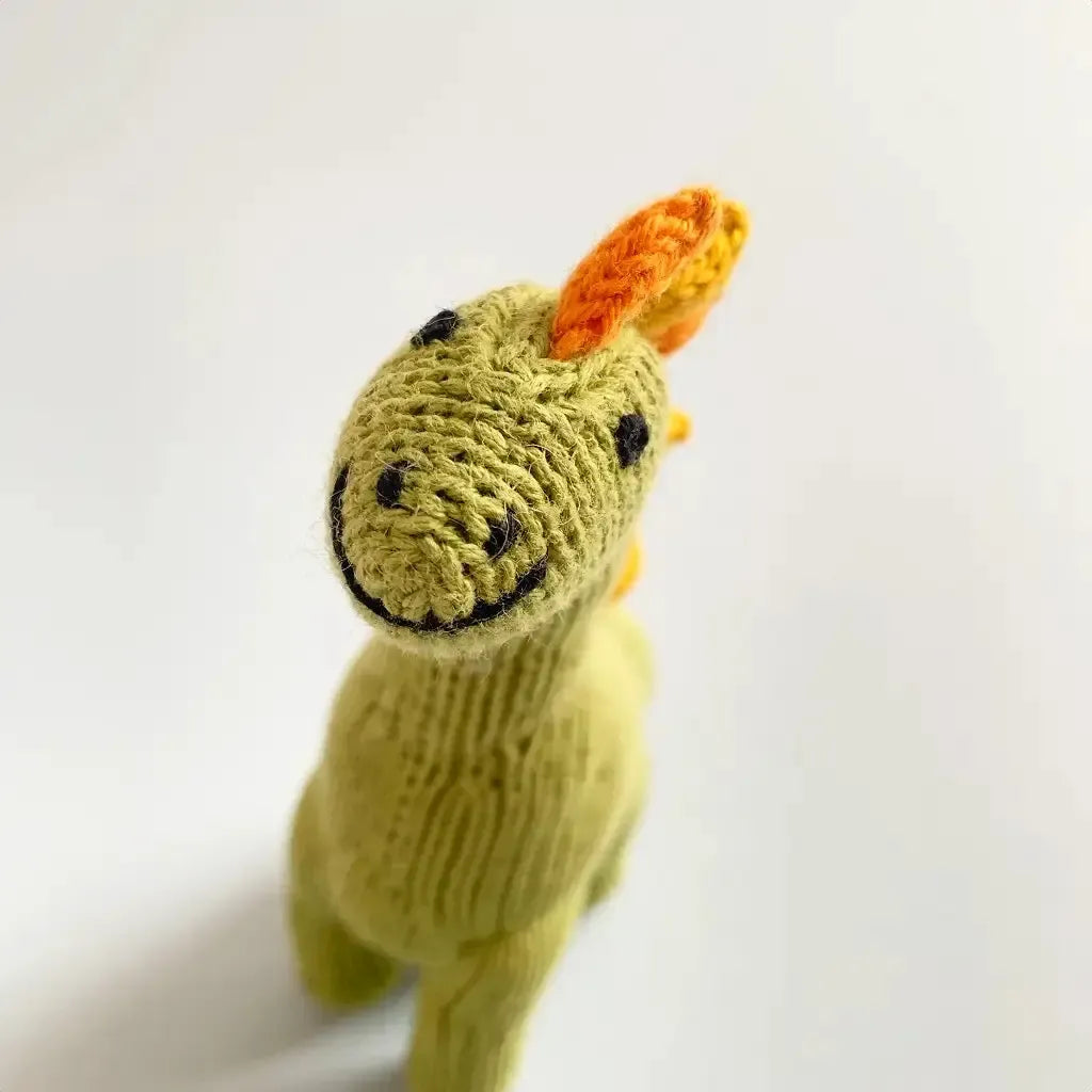 Estella - Organic Baby Rattle - Brachiosaurus Dino-Estella-treehaus