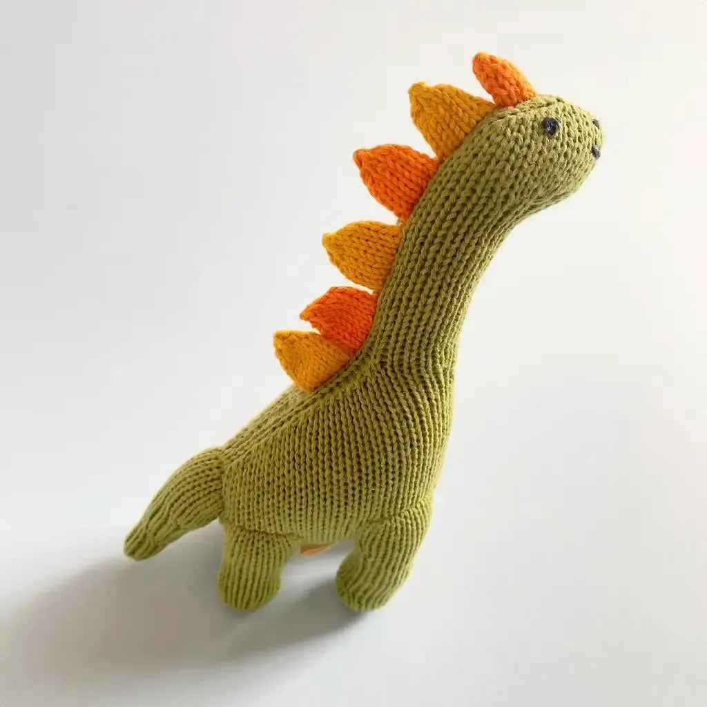 Estella - Organic Baby Rattle - Brachiosaurus Dino-Estella-treehaus