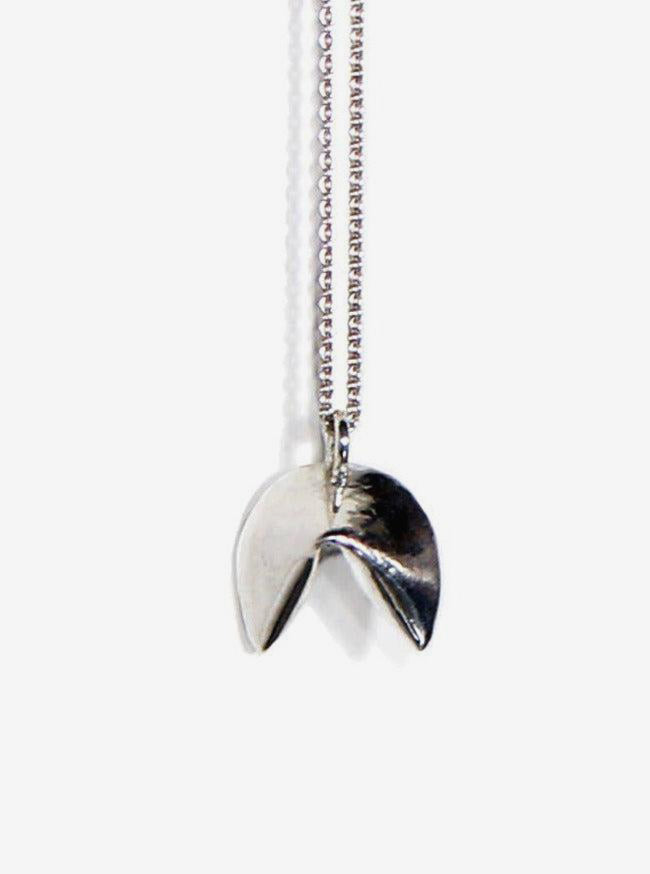 FORGE & FINISH - Fortune Cookie Necklace - Silver-FORGE & FINISH-treehaus