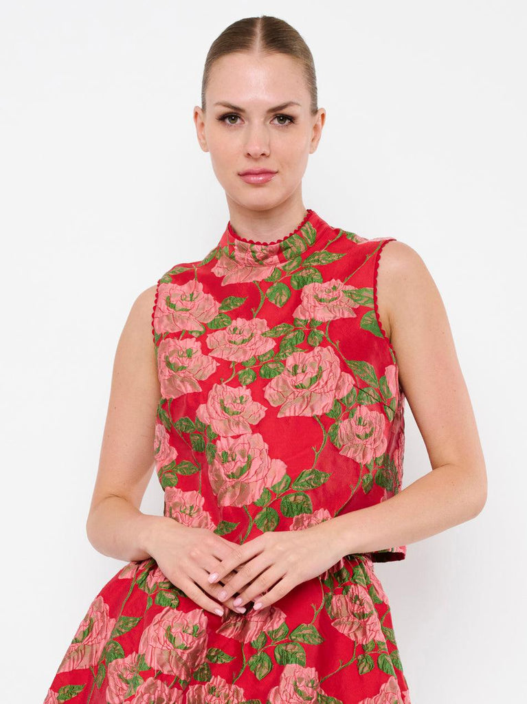 Flora Bea - Tricia Top - Red Rose-Flora Bea-treehaus