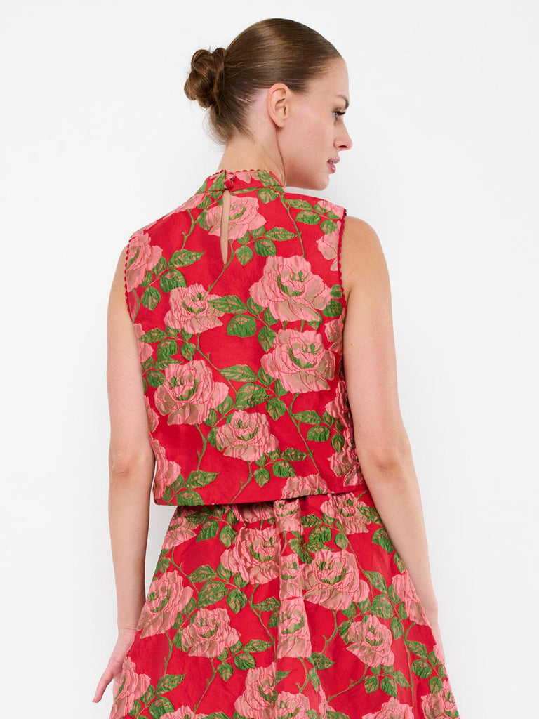 Flora Bea - Tricia Top - Red Rose-Flora Bea-treehaus