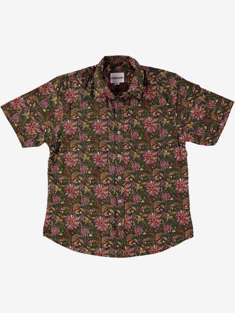 Folk Shirt - French Green-Dushyant-treehaus