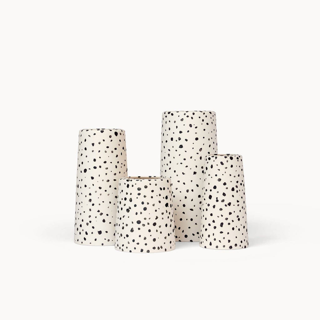 Franca - Speckled Pillar Vase - Short-Franca-treehaus