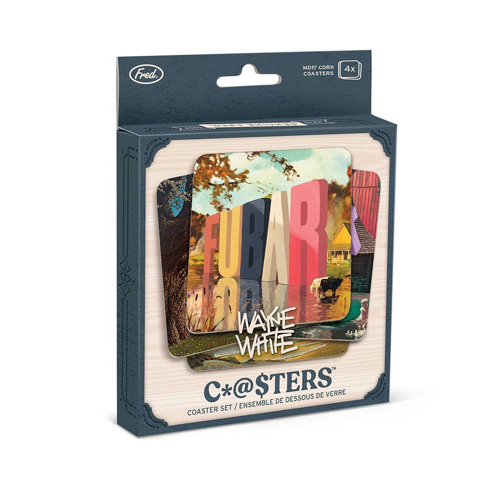 Fred & Friends - Coaster Set - Wayne White-Fred & Friends-treehaus