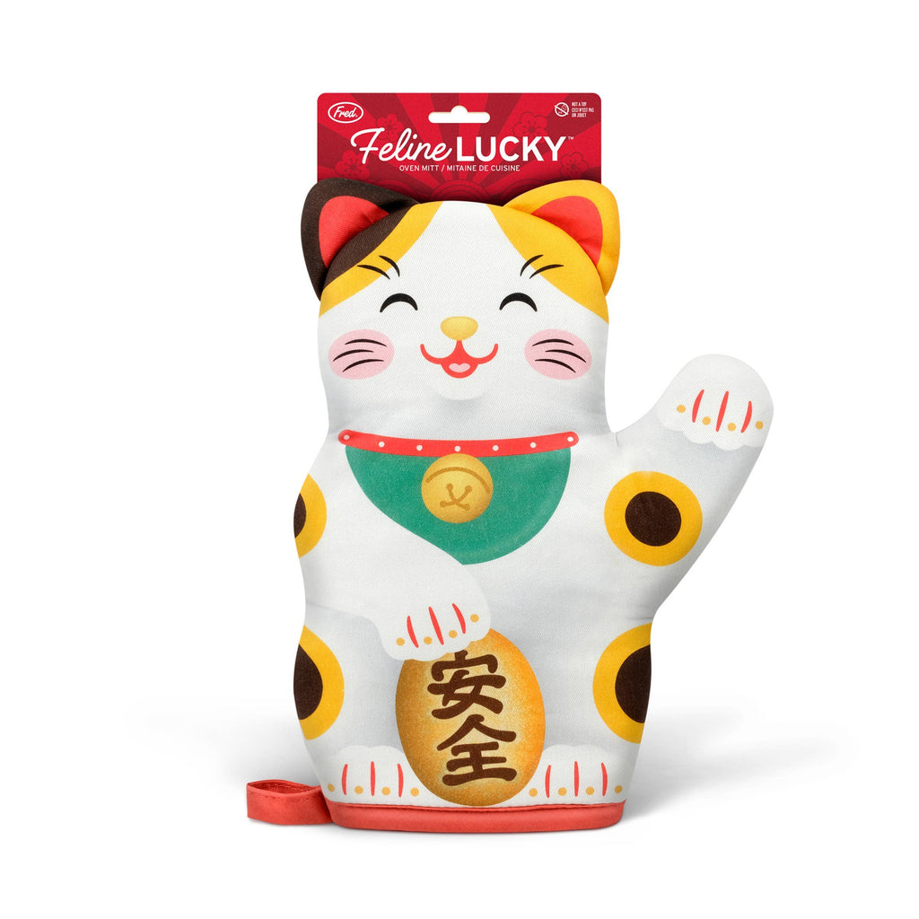 Fred & Friends - Feline Lucky - Oven Mitt-Fred & Friends-treehaus