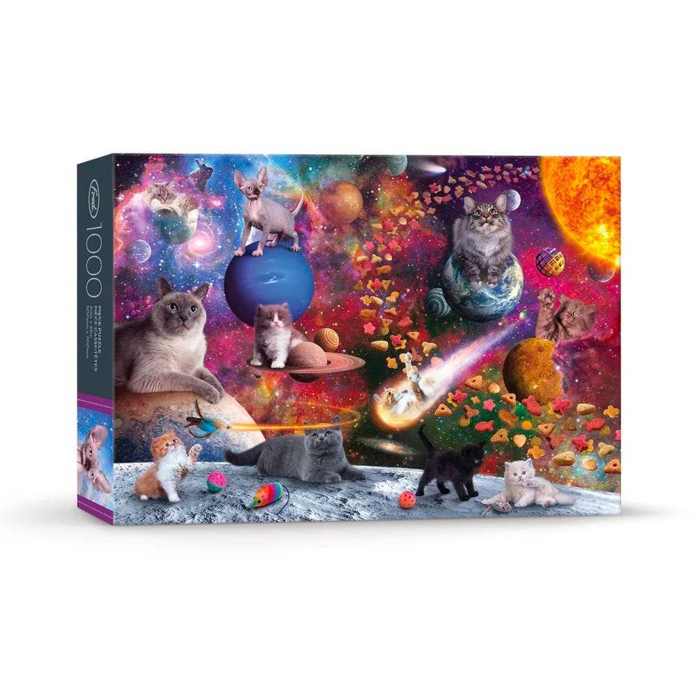 Fred & Friends - Puzzle 1000 Pc - Norwood Galaxy Cats-Fred & Friends-treehaus