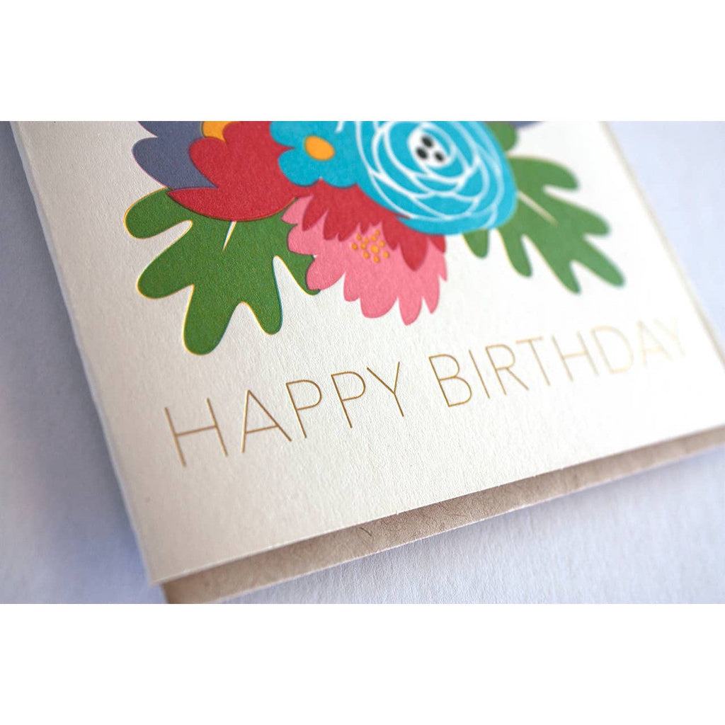 Fugu Fugu - Birthday Flowers Card-Fugu Fugu Press-treehaus