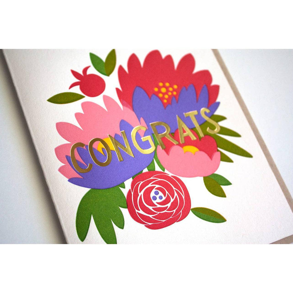 Fugu Fugu - Congrats Bouquet Card-Fugu Fugu Press-treehaus