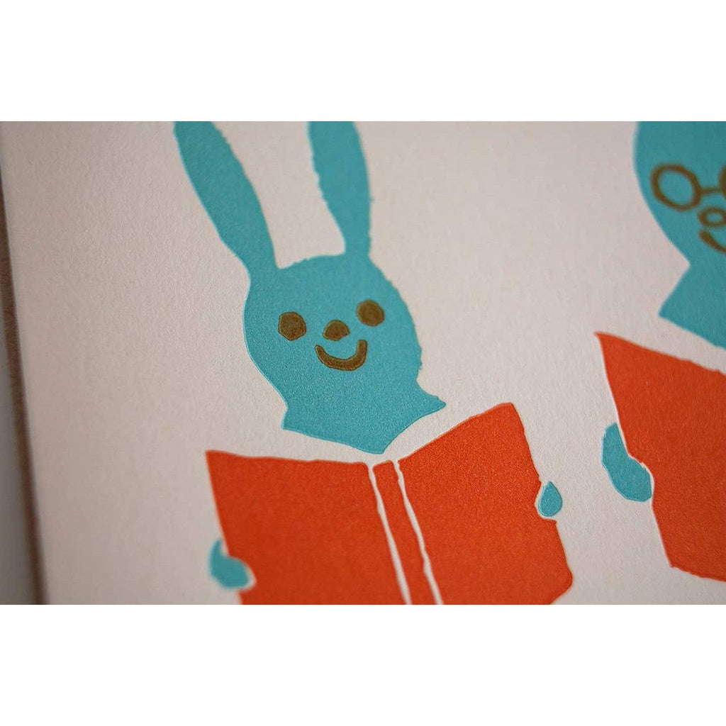 Fugu Fugu - Father's Day Reading Bunnies-Fugu Fugu Press-treehaus