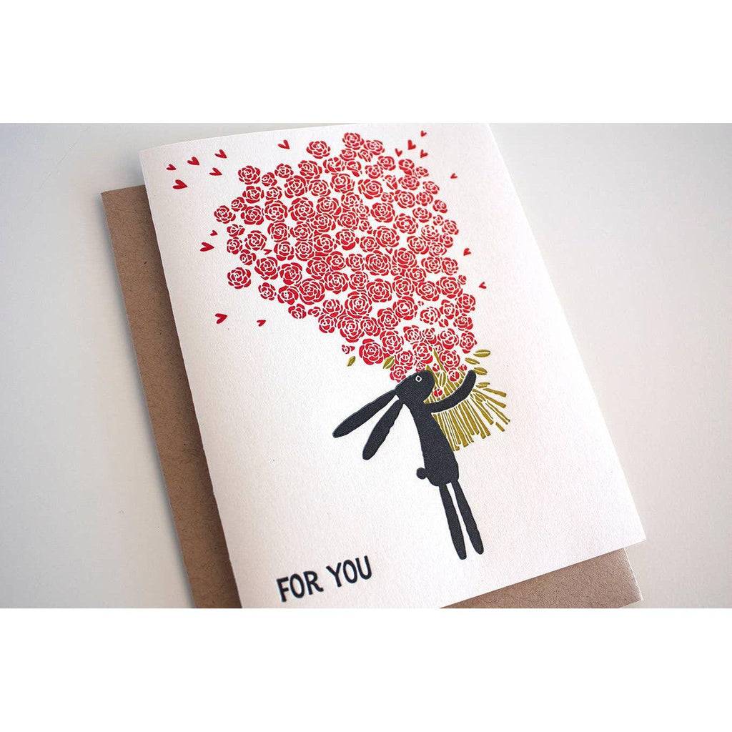 Fugu Fugu - For You Roses Bunny-Fugu Fugu Press-treehaus