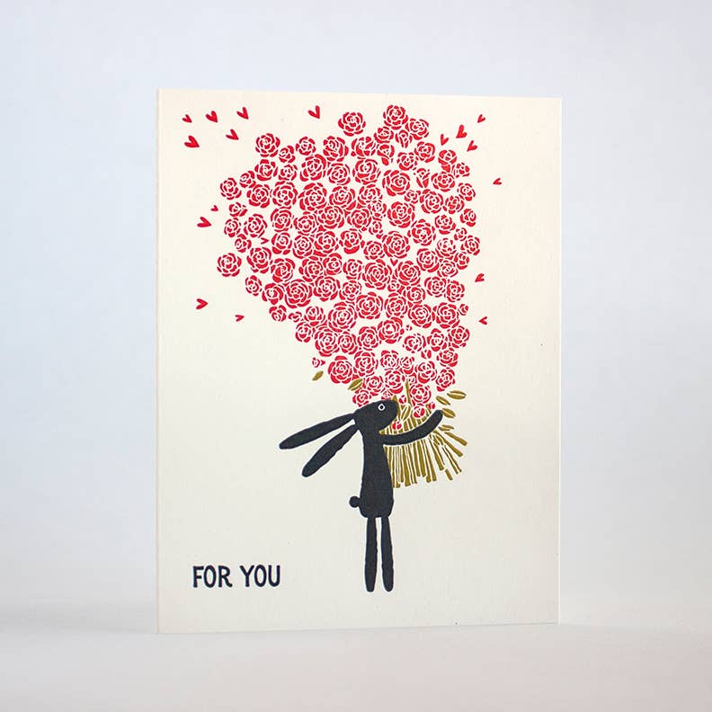 Fugu Fugu - For You Roses Bunny-Fugu Fugu Press-treehaus