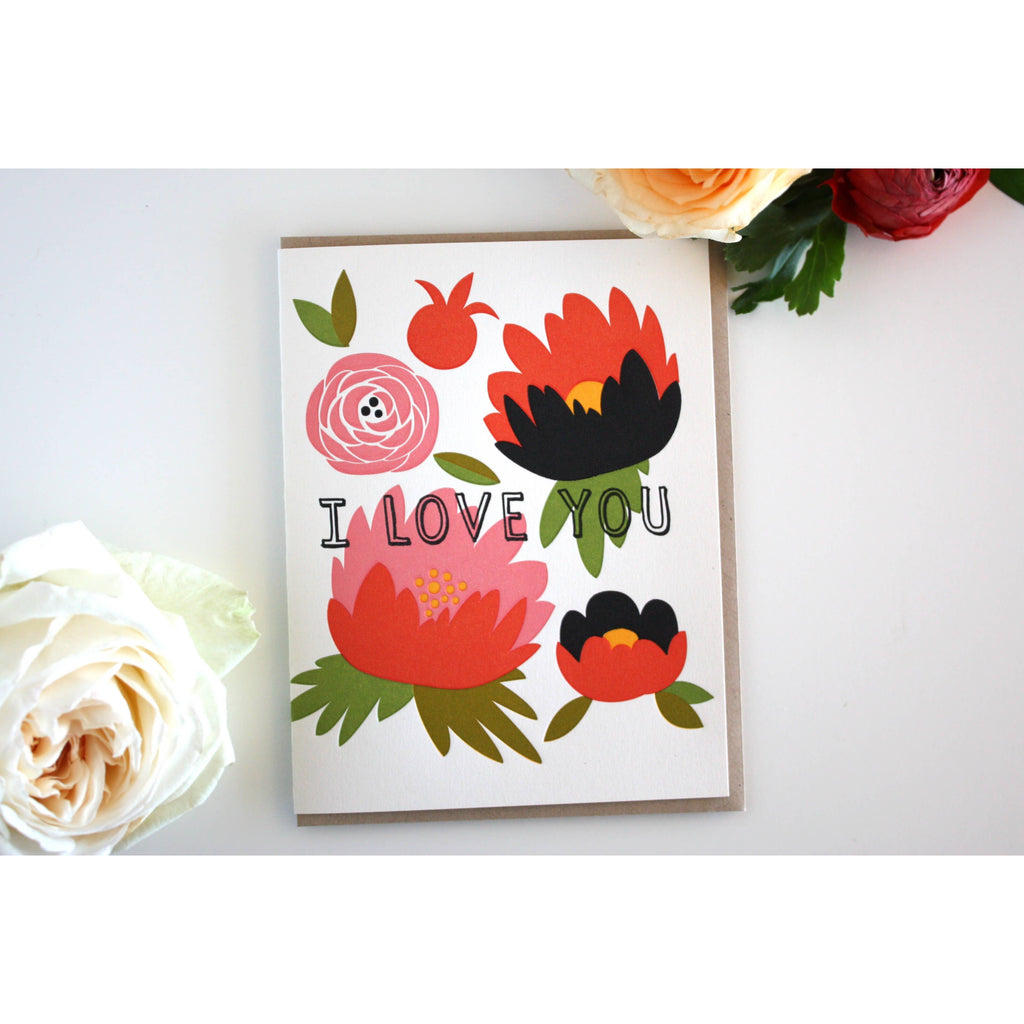 Fugu Fugu Press - I Love You Peonies-Fugu Fugu Press-treehaus