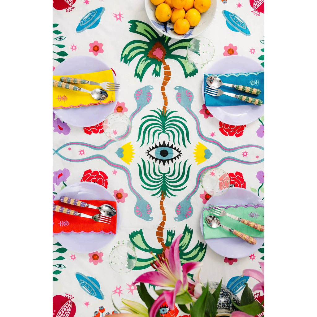 Furbish - Nammos Tablecloth - 60" x 90"-Furbish-treehaus