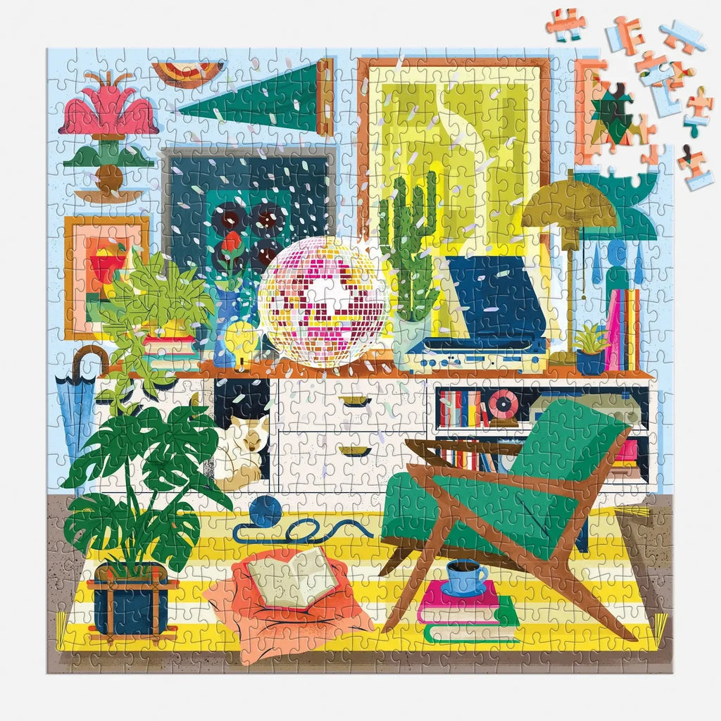 Galison - Disco Life Foil Puzzle - 500 Piece-Galison-treehaus