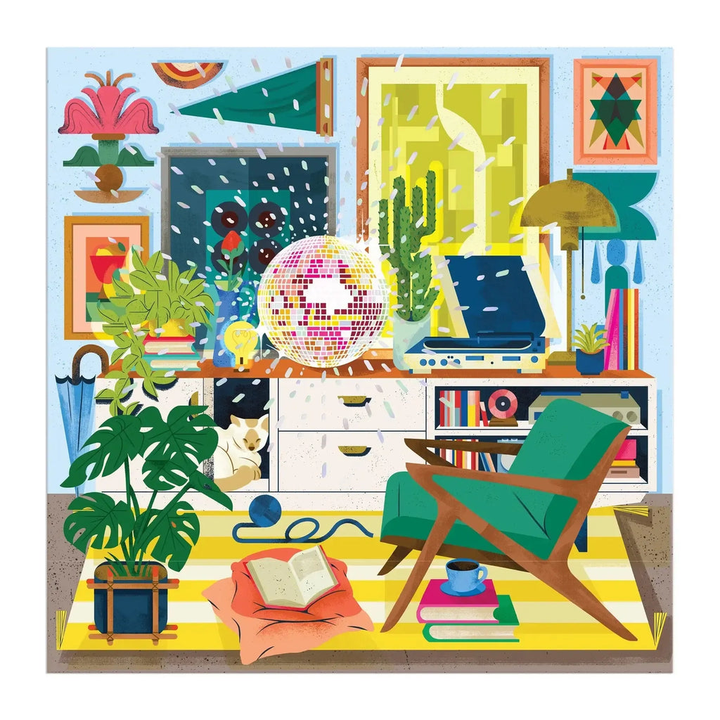 Galison - Disco Life Foil Puzzle - 500 Piece-Galison-treehaus
