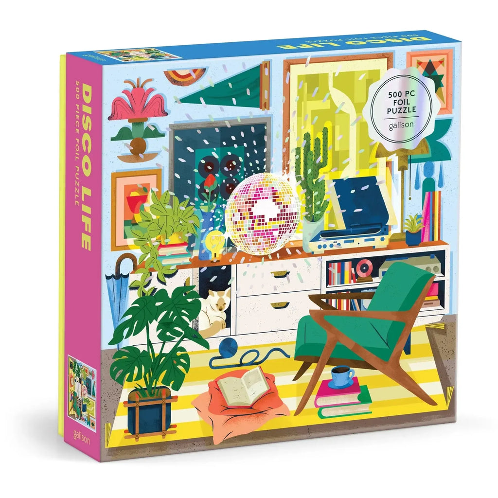 Galison - Disco Life Foil Puzzle - 500 Piece-Galison-treehaus