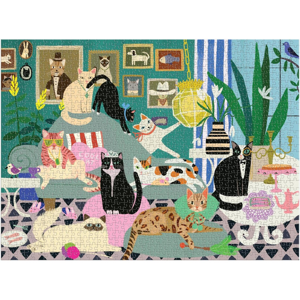 Galison - Glamour Cats - 1000 Piece Puzzle-Chronicle-treehaus