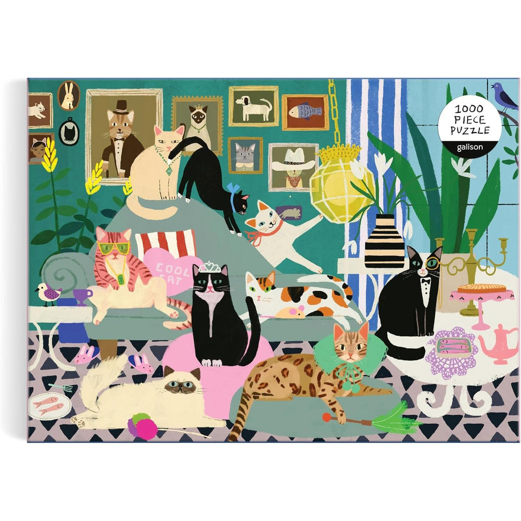 Galison - Glamour Cats - 1000 Piece Puzzle-Chronicle-treehaus