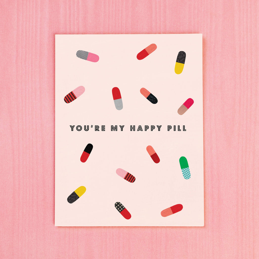 Girl w/ Knife - You’re My Happy Pill Card-Girl w/ Knife-treehaus