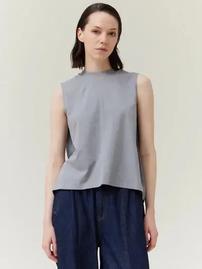 Grade & Gather - Back Folded T-Shirt - Blue Pearl-Grade & Gather-treehaus