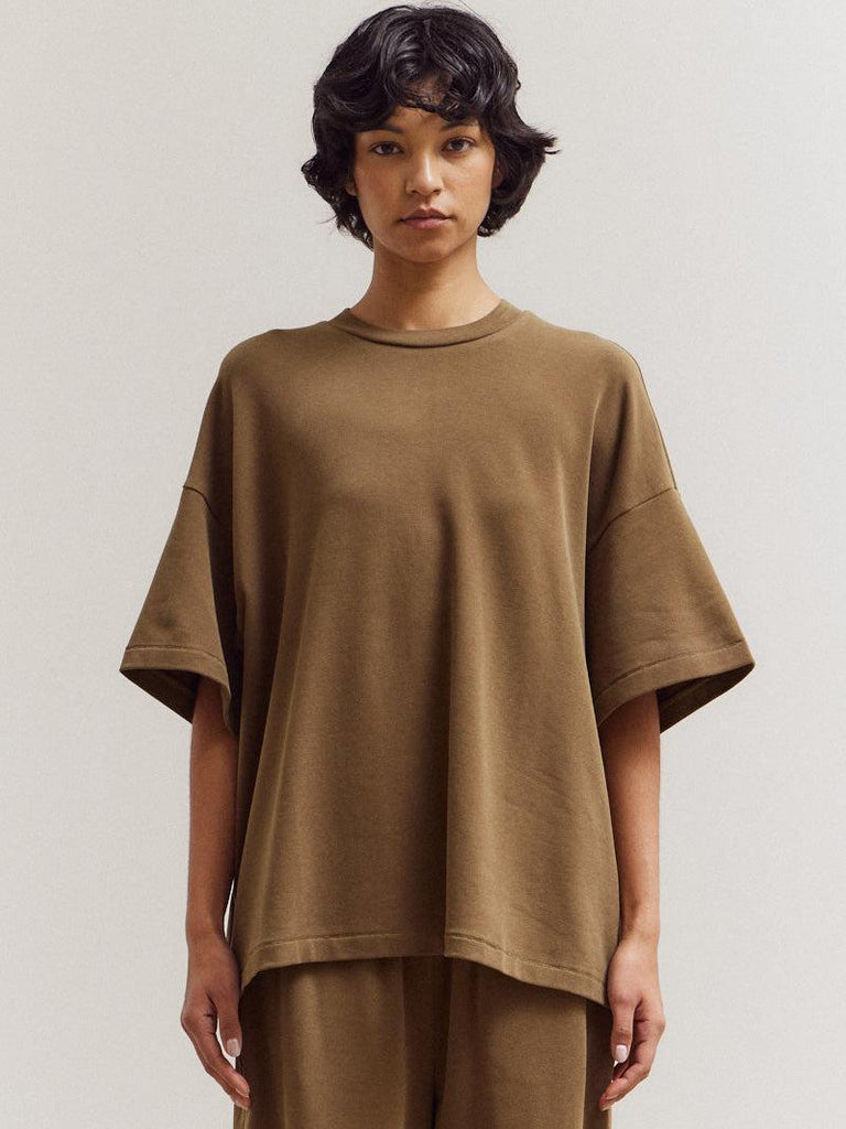 Grade & Gather - Brush Touch Loose Fit T-Shirt-Grade & Gather-treehaus