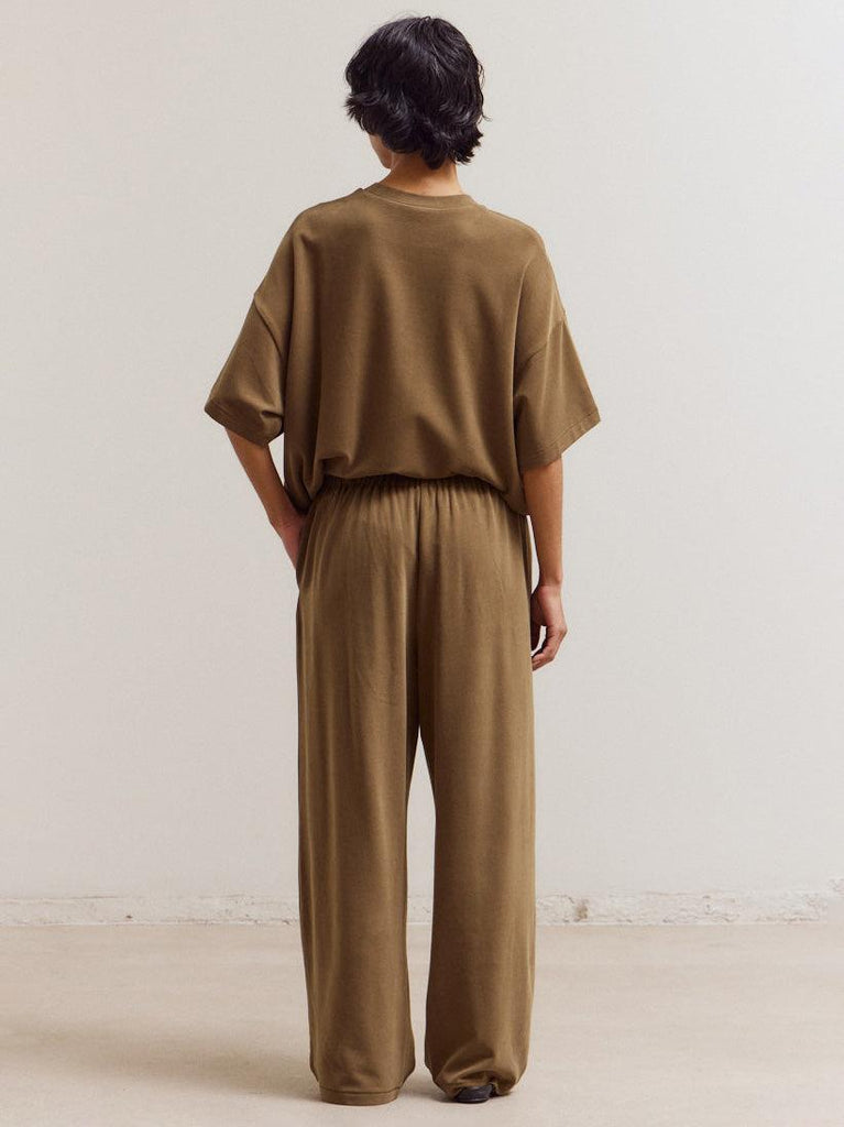 Grade & Gather - Brush Touch Straight Sweat Pants-Grade & Gather-treehaus