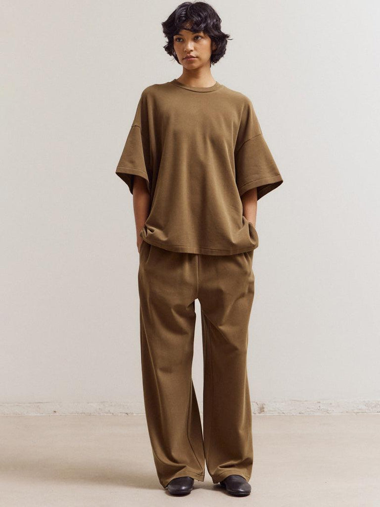 Grade & Gather - Brush Touch Straight Sweat Pants-Grade & Gather-treehaus